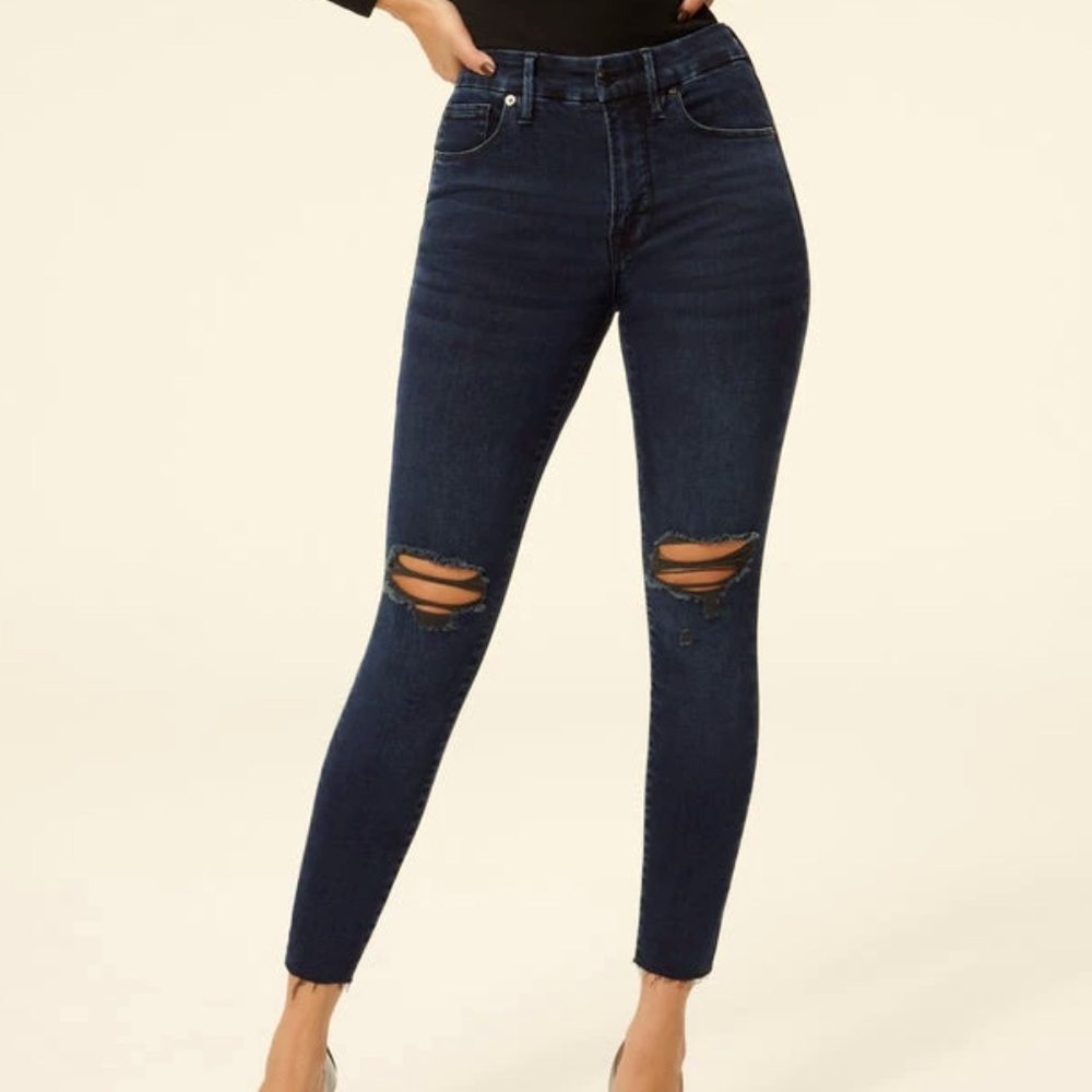 Rare Good American shadow pocket stretch jeans size 12/31